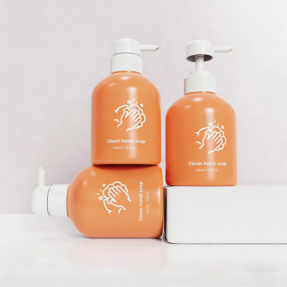 Hand Wash Pump Bottle Custom PET