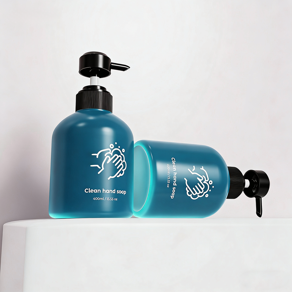 Hand Wash Pump Bottle Custom PET - Image 2