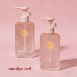 Hotel Shampoo and Conditioner Glass Bottle with Pump