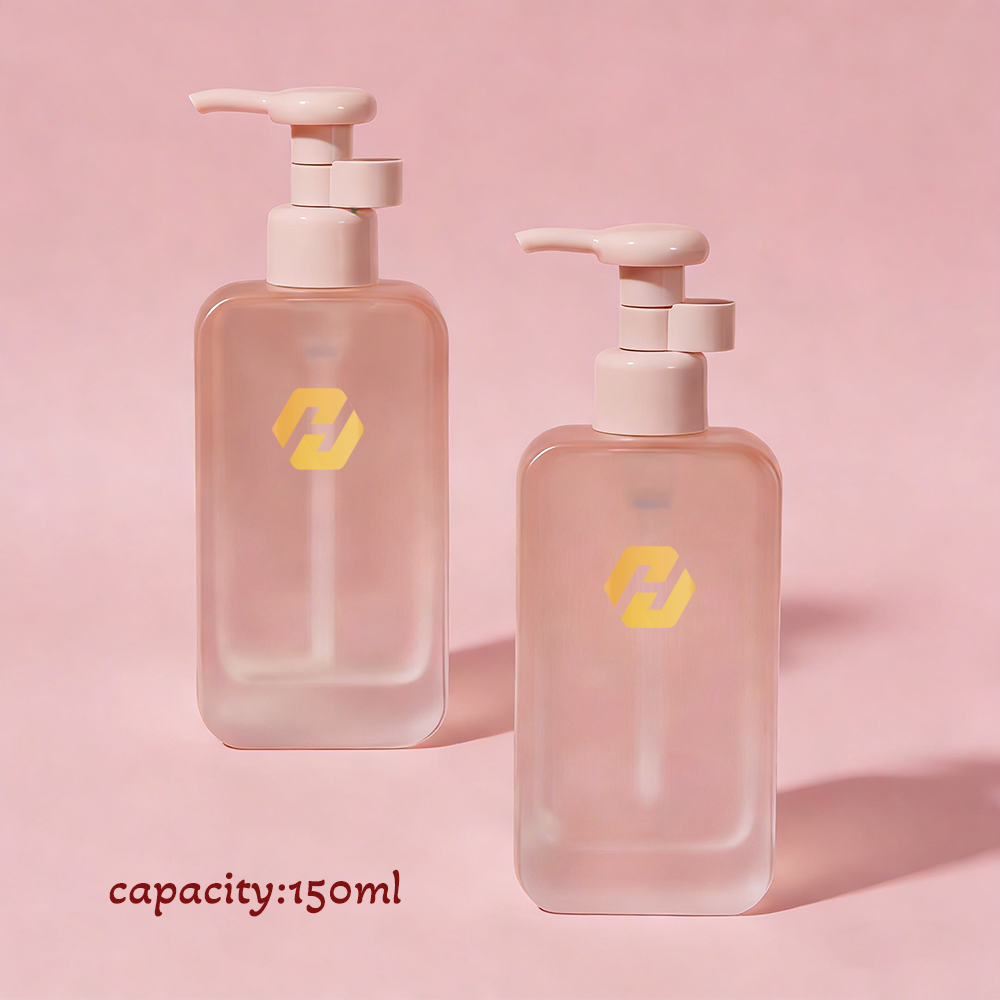 Hotel Shampoo and Conditioner Glass Bottle with Pump