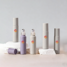 Cylindrical Glass Perfume Roller Bottles | 5ml-20ml Matte Color Coated | Hyrun