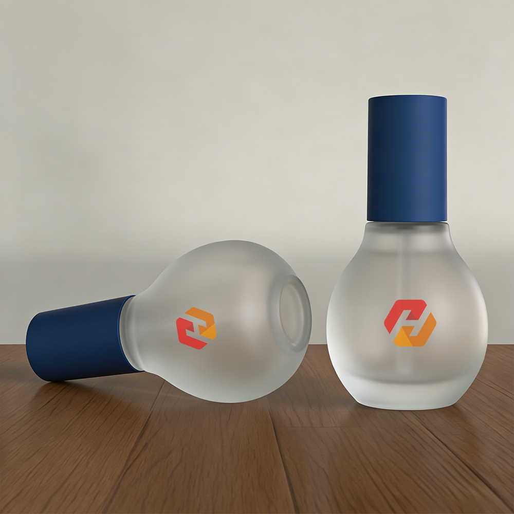 Wholesale Frosted Glass Pump Bottle | Custom 30ml Pear Shape Bottle Supplier | Hyrun - Image 4