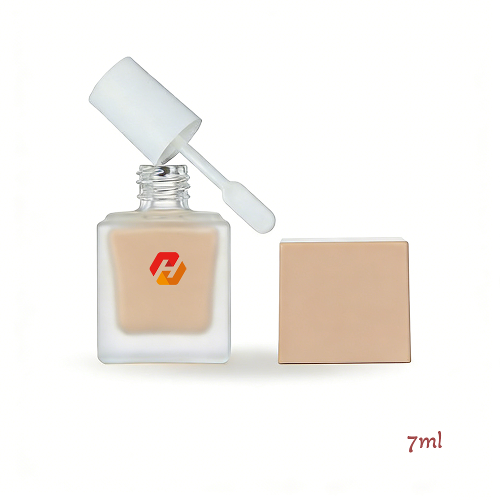 Square Glass Highlighter Bottle 7ml with Precision PP Cap and Applicator | Hyrun - Image 4