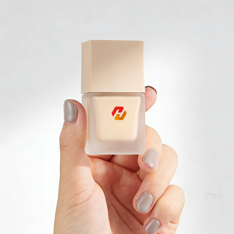 Square Glass Highlighter Bottle 7ml with Precision PP Cap and Applicator | Hyrun