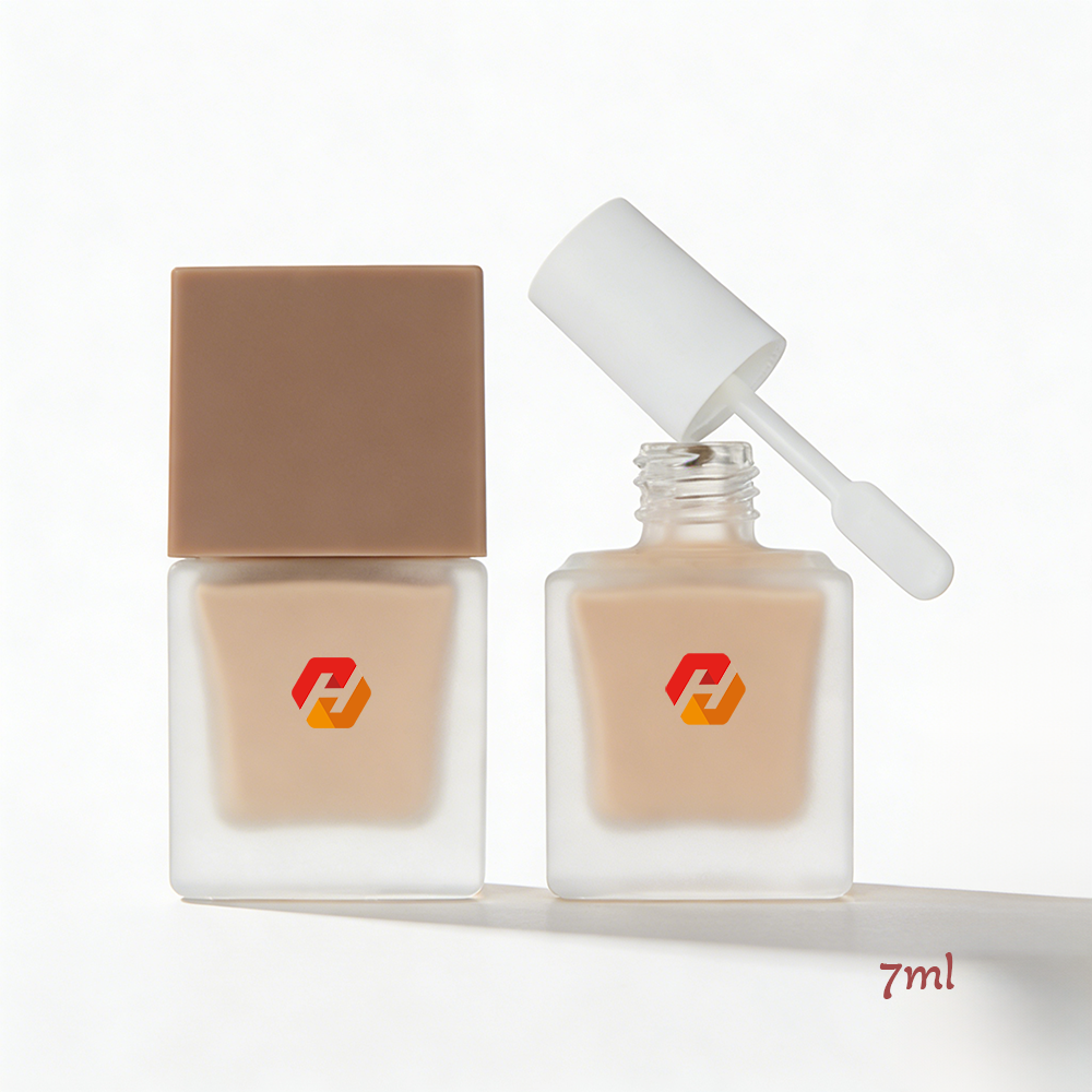Square Glass Highlighter Bottle 7ml with Precision PP Cap and Applicator | Hyrun - Image 3