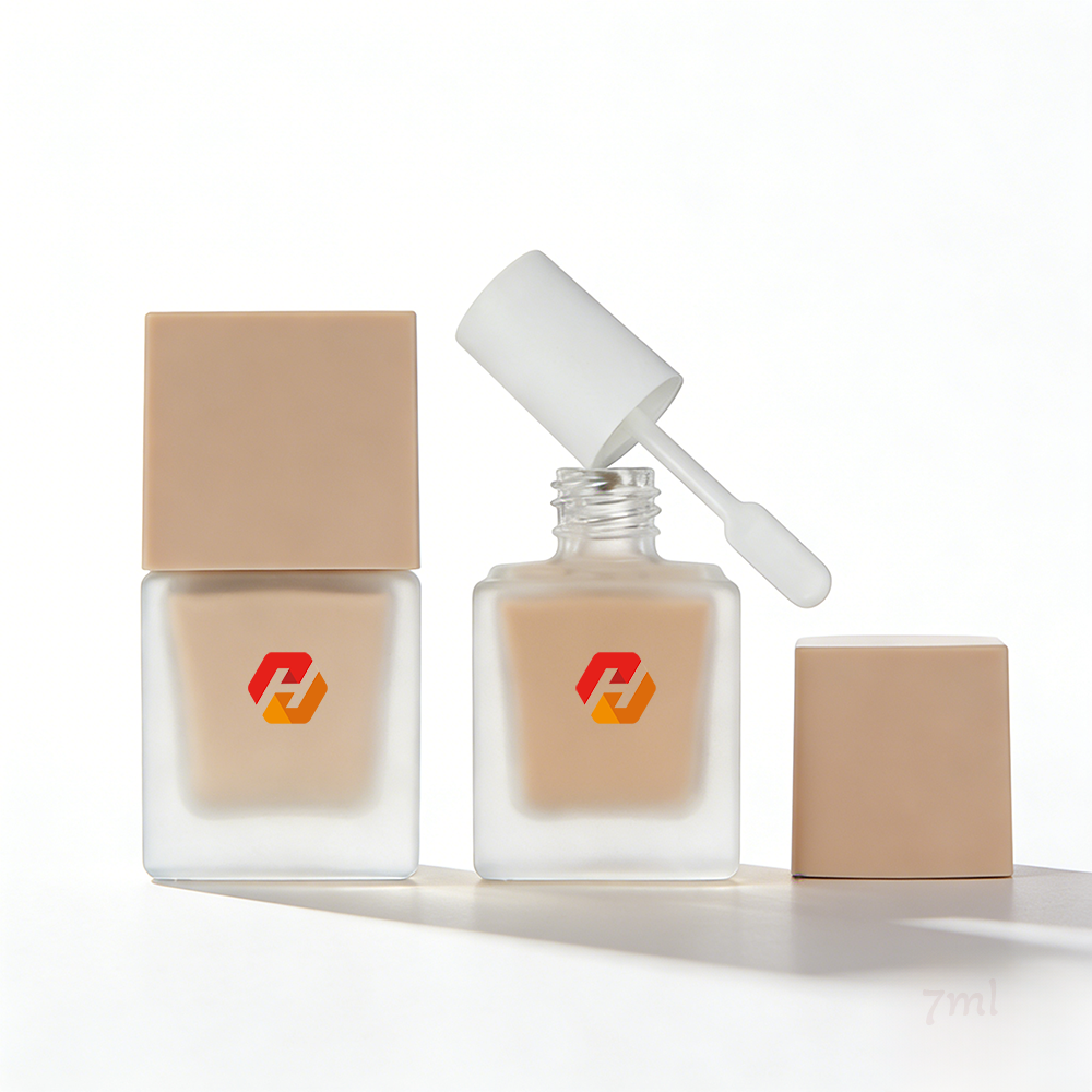 Square Glass Highlighter Bottle 7ml with Precision PP Cap and Applicator | Hyrun - Image 2